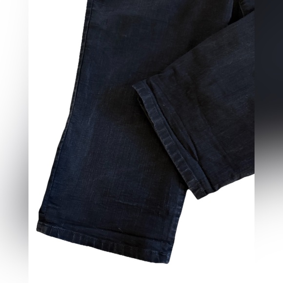 JENNIFER LOPEZ Washed Black Denim Capri Jeans Women’s Plus Size 24W  48x23 - Picture 2 of 8